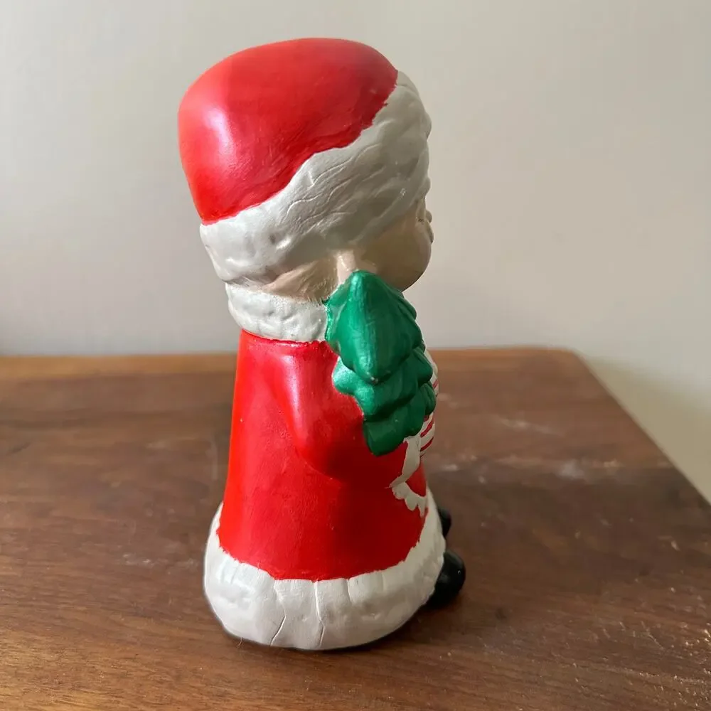 Vintage 1981 Sleepy Mrs. Claus Christmas Ceramic Figure Holiday Decor